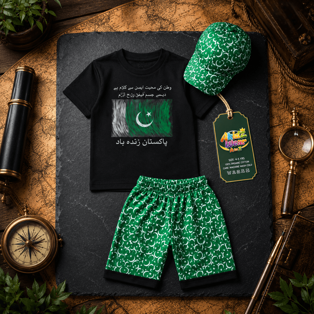 14 August Independence Green Suit for Kids | AkidZ Wear 14 August collection Pakistan
