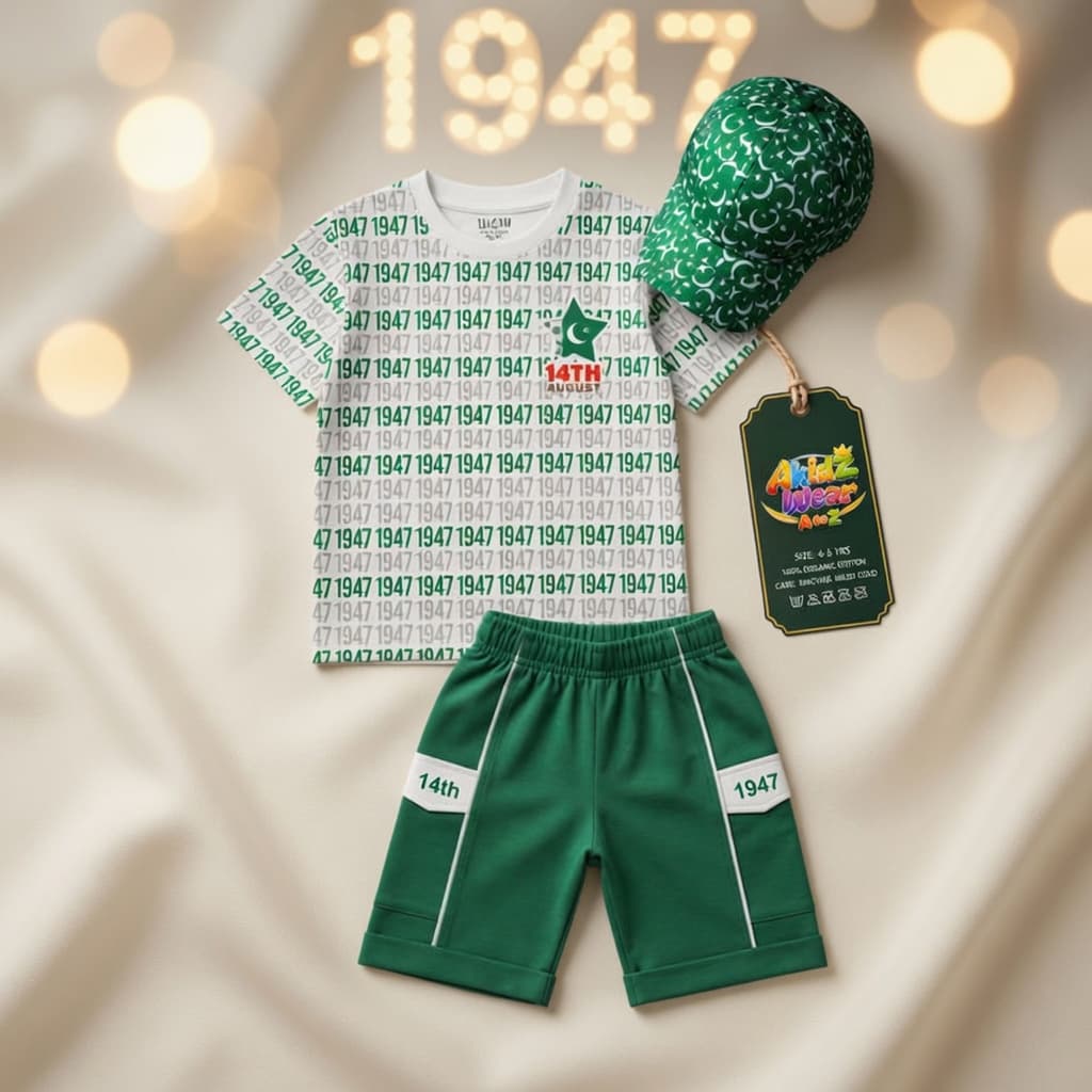1947 Azadi Cap for Kids – 14 August | AkidZ Wear 14 August collection Pakistan