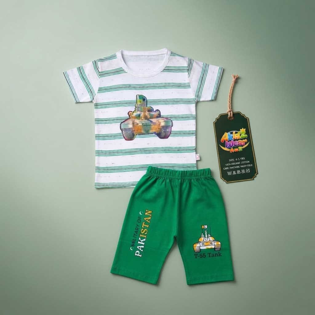 Al-Khalid Tank Suit for Kids – 14 August | AkidZ Wear 14 August collection Pakistan