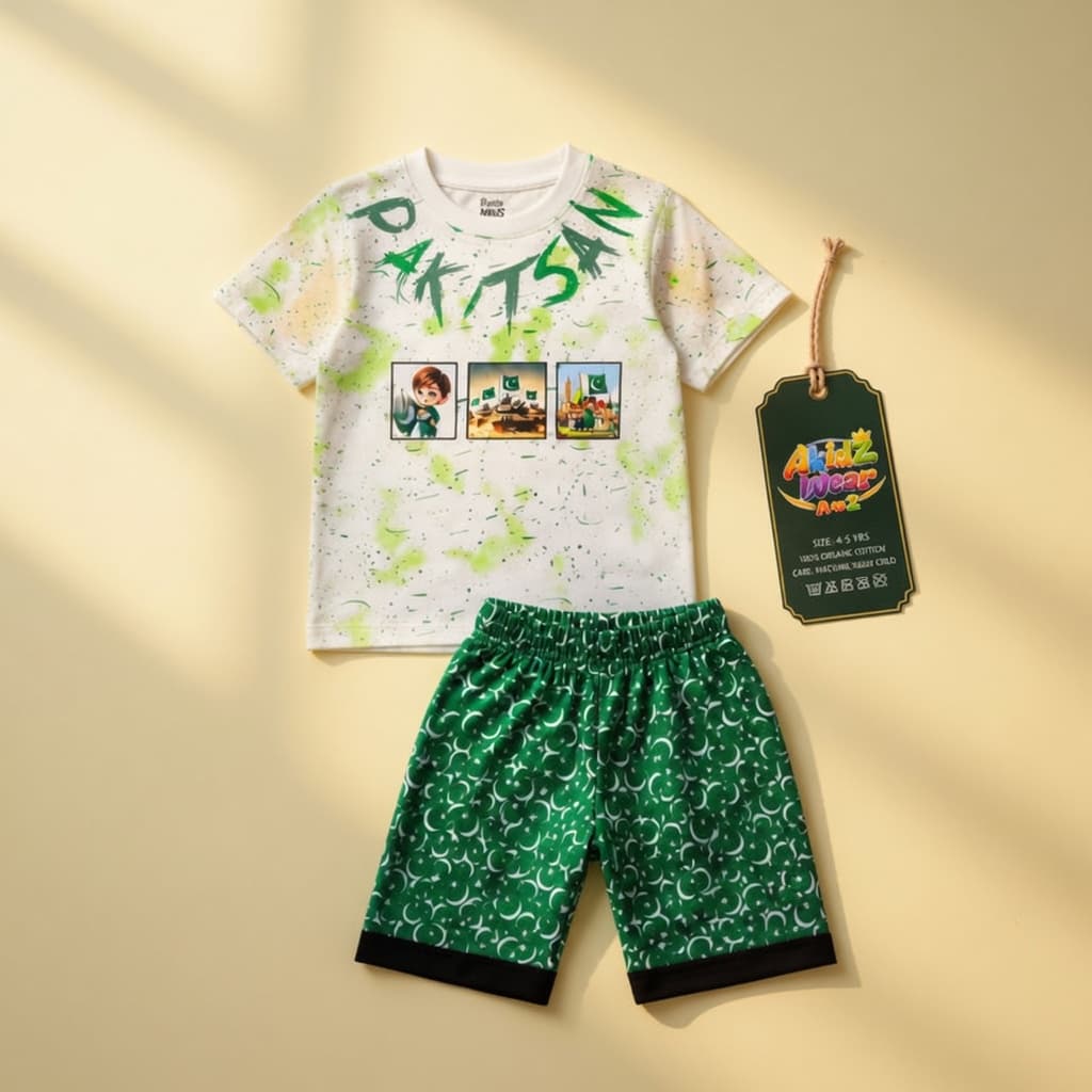 Azadi Summer Vibes Suit for Kids – 14 August | AkidZ Wear 14 August collection Pakistan