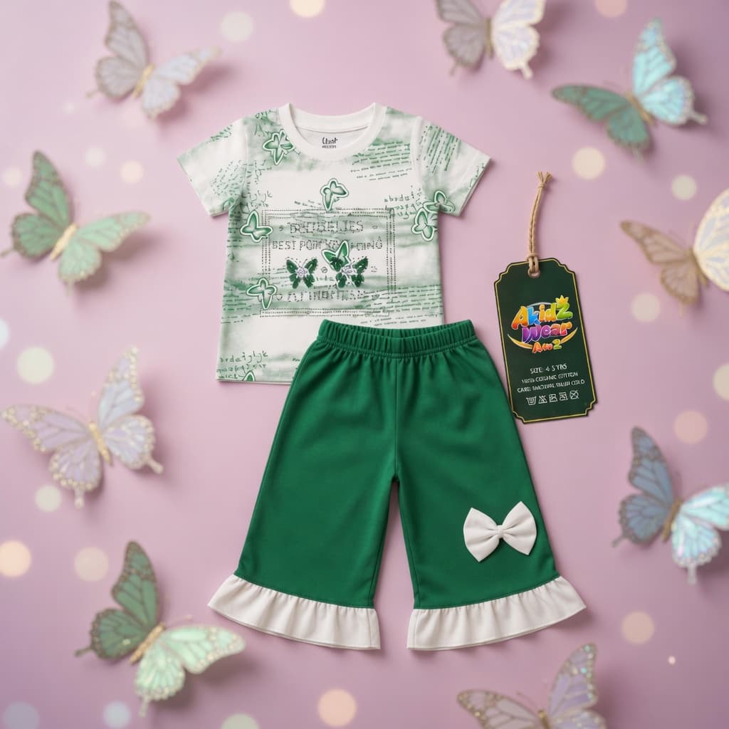 Butterfly Girl Azadi Frock for Kids – 14 August | AkidZ Wear 14 August collection Pakistan