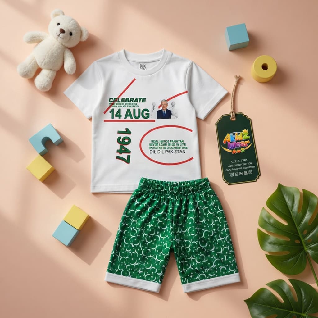 Celebrate 14 August Frock for Girls – Kids | AkidZ Wear 14 August collection Pakistan