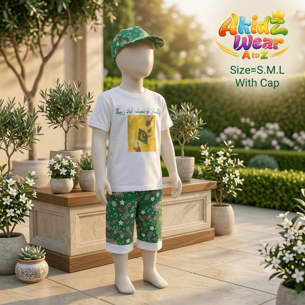 Charming Independence Suit for Kids – 14 August | AkidZ Wear 14 August collection Pakistan