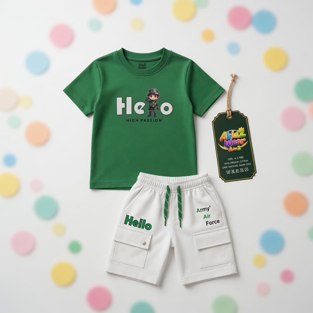 Hello Azadi Cotton Suit for Kids – 14 August | AkidZ Wear 14 August collection Pakistan
