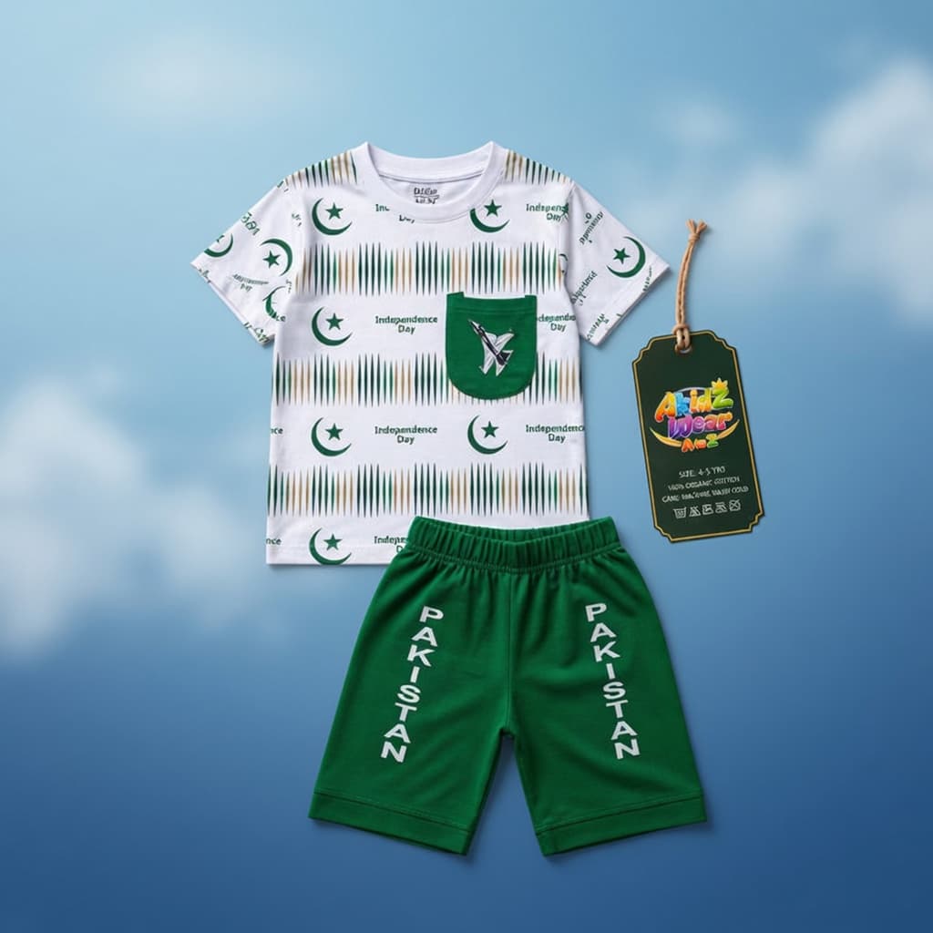 Jet Pocket Independence Tee for Kids – 14 August | AkidZ Wear 14 August collection Pakistan
