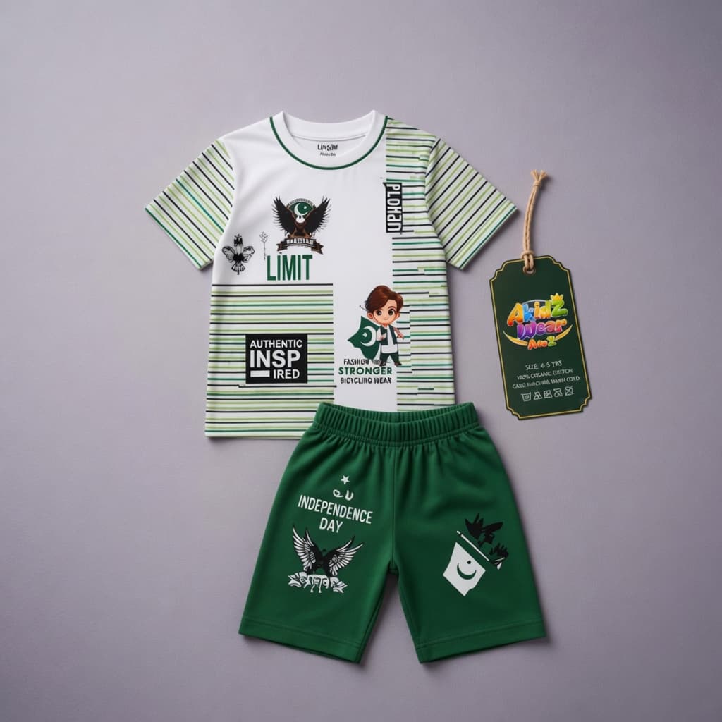 Limited Edition Azadi Suit for Kids – 14 August | AkidZ Wear 14 August collection Pakistan