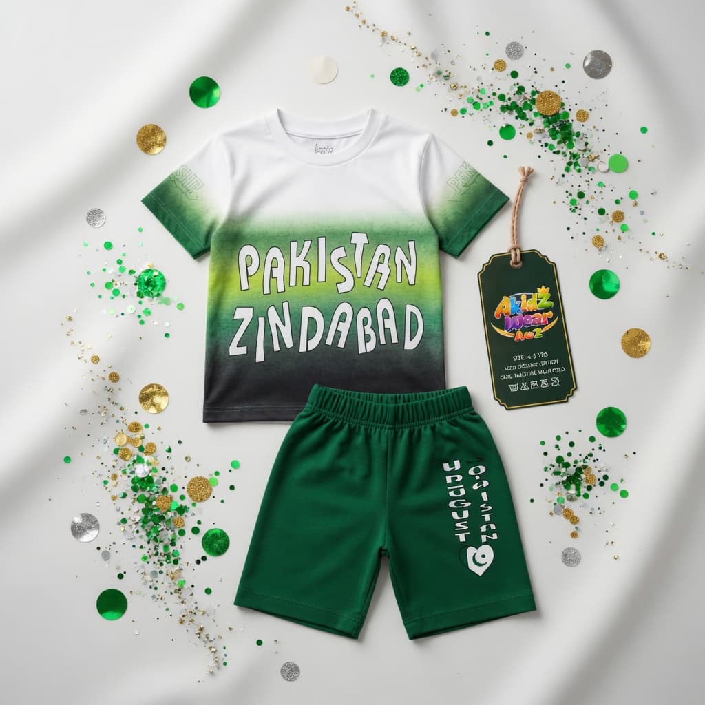 Pakistan Zindabad Suit for Kids – 14 August | AkidZ Wear 14 August collection Pakistan